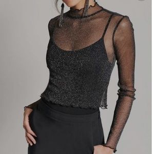Sheer Shimmer Layering Top